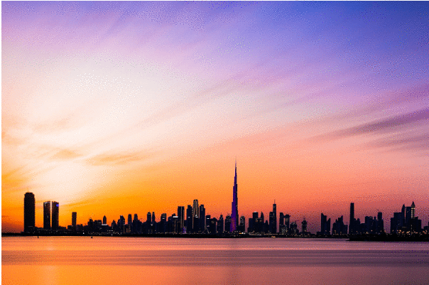 Adesivo de boas-vindas: reabertura de Dubai para visitantes internacionais